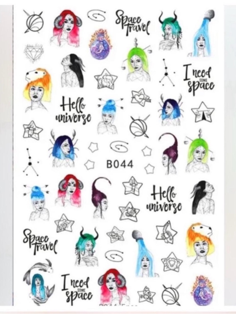$1 Astrology Nail Stickers $1 WITH ANY $10 ORDER OR MORE
